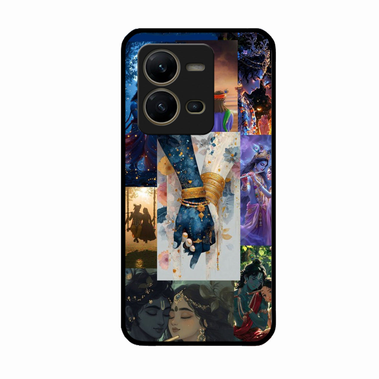 Eternal Radha Krishna Love Glass Phone Case for Samsung Galaxy A36 5G