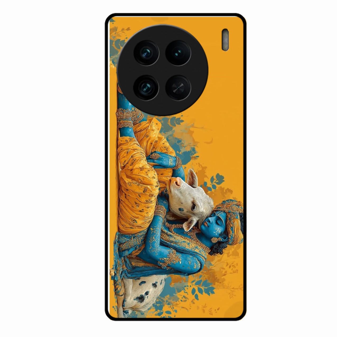 Divine Krishna Gopal Premium Glass Phone Case for Vivo X90 Pro 5G
