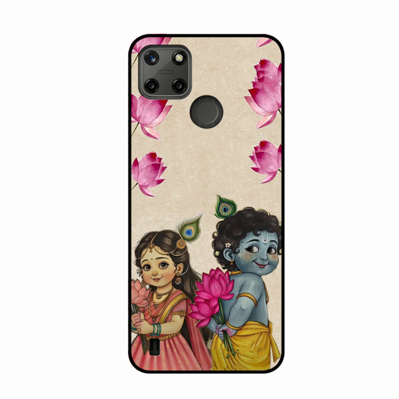 Krishna Eternal Lotus Glass Case for Realme C21Y