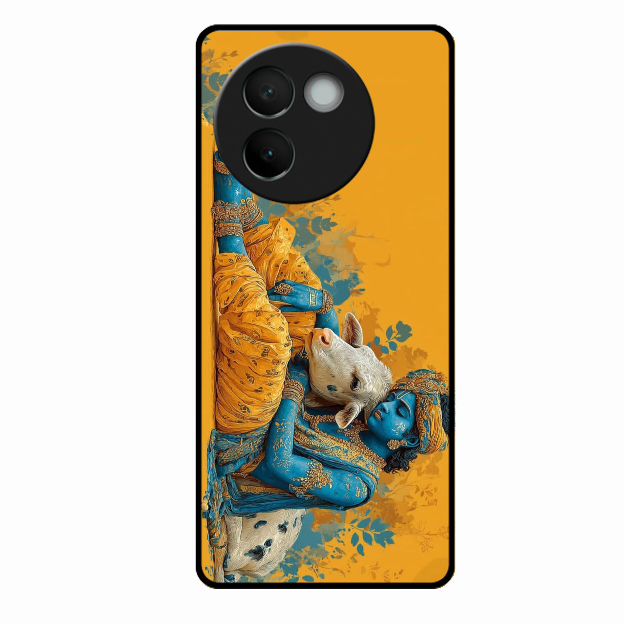 Divine Krishna Gopal Premium Glass Phone Case for Vivo V30E 5G