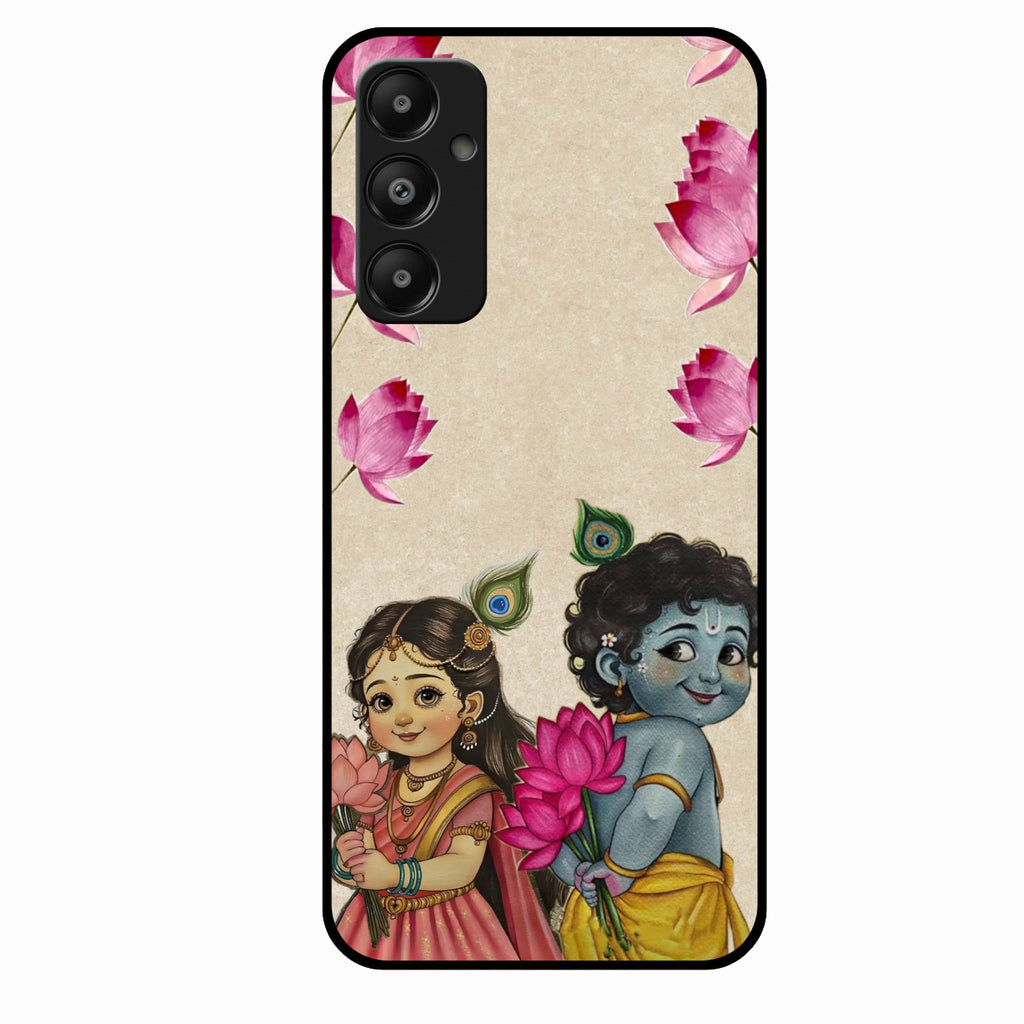 Krishna Eternal Lotus Glass Case for Samsung Galaxy M14 5G