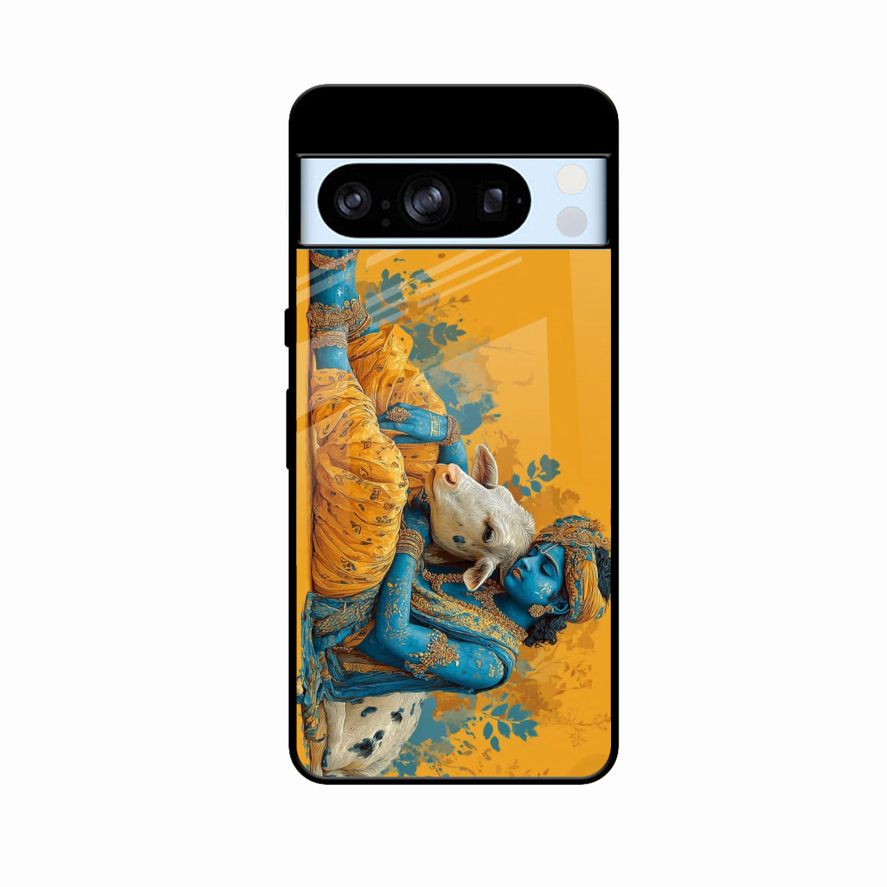 Divine Krishna Gopal Premium Glass Phone Case for Google Pixel 8 Pro 5G