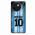 Blue Stripes Number 10 Football Glass Phone Case for Vivo V30E 5G