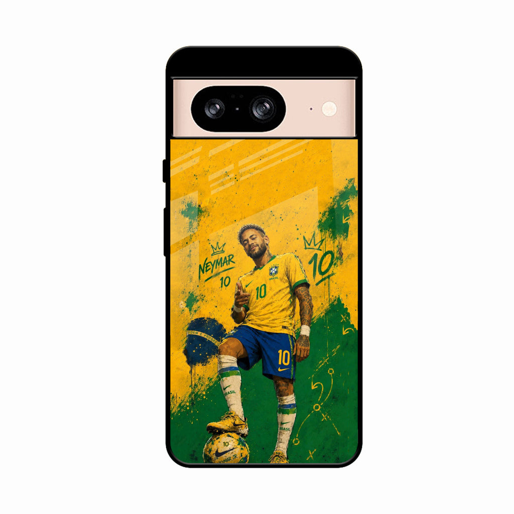Golden Striker Glass Phone Case for Google Pixel 8 5G