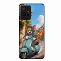 Cartoon Scooter Adventure Premium Glass Phone Case for Vivo Y75 5G