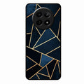 Midnight Gold Geometric Premium Glass Phone Case for Realme 12 5G