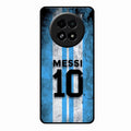 Blue Stripes Number 10 Football Glass Phone Case for Realme 13 5G