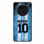 Blue Stripes Number 10 Football Glass Phone Case for Realme 13 5G