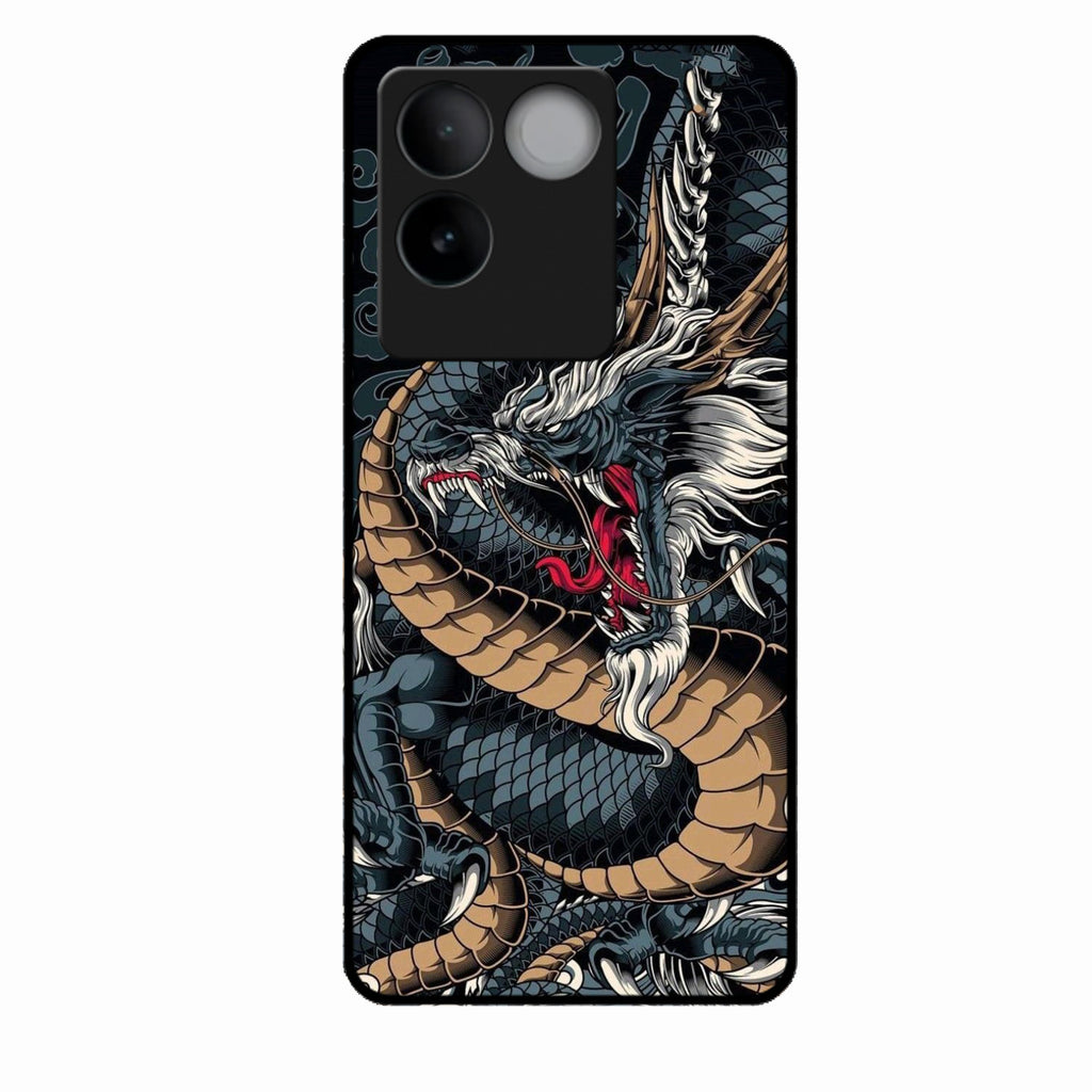 Midnight Dragon Glass Phone Case for Vivo T2 Pro 5G