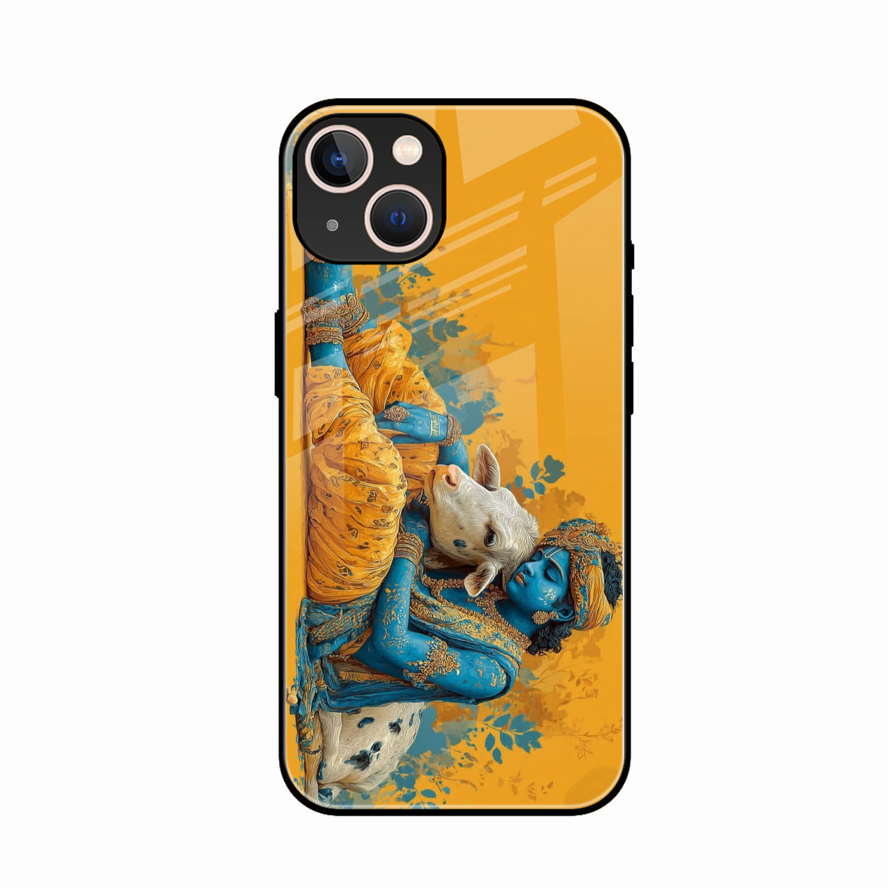 Divine Krishna Gopal Premium Glass Phone Case for iPhone 14