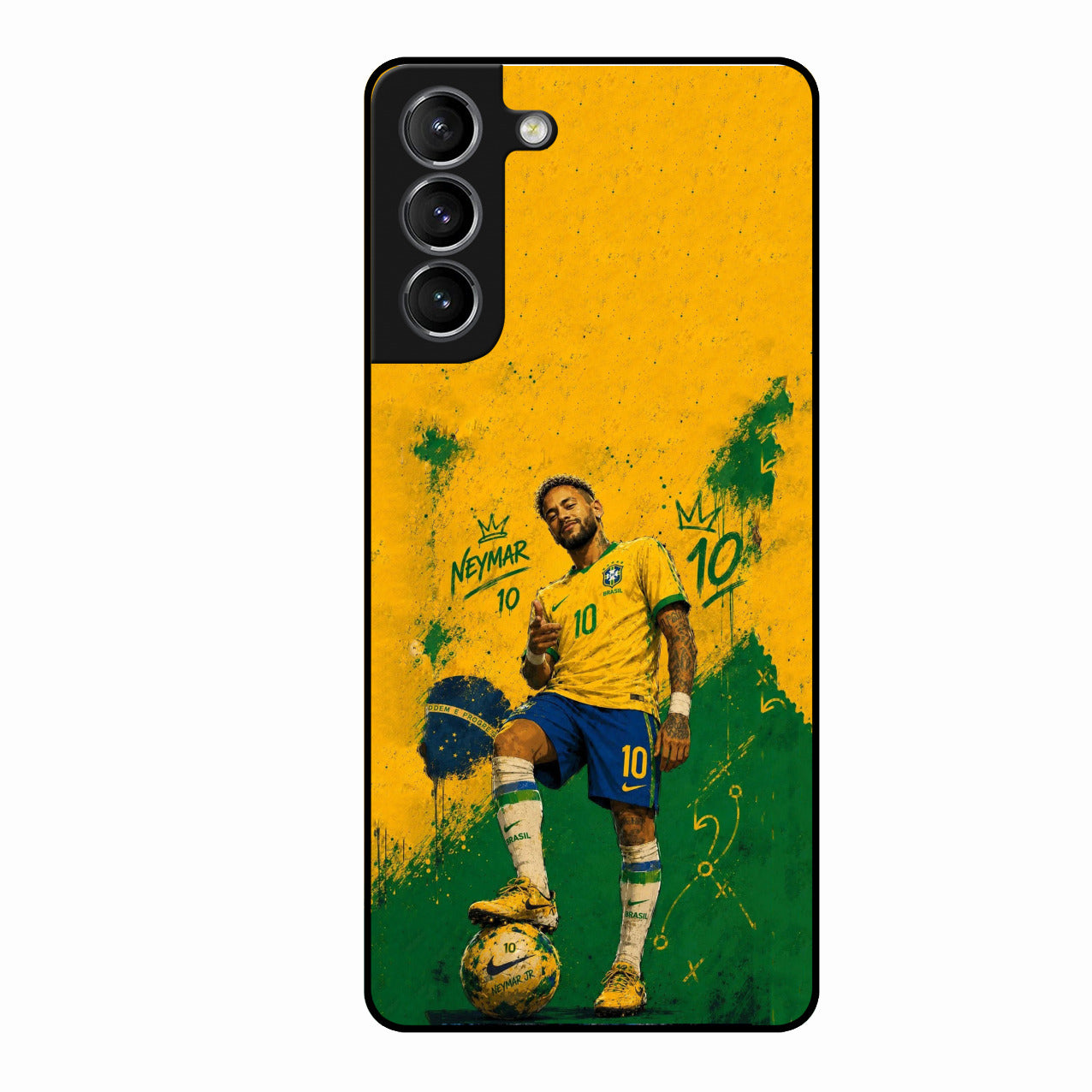 Golden Striker Glass Phone Case for Samsung Galaxy S21 Plus