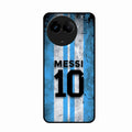 Blue Stripes Number 10 Football Glass Phone Case for Realme C67 5G
