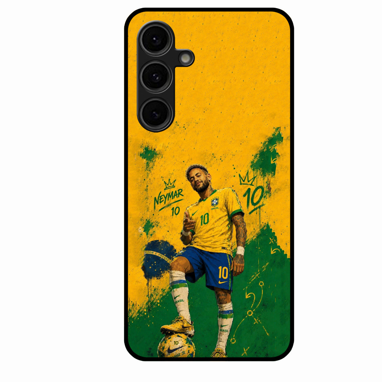 Golden Striker Glass Phone Case for Samsung Galaxy S24 Fe 5G