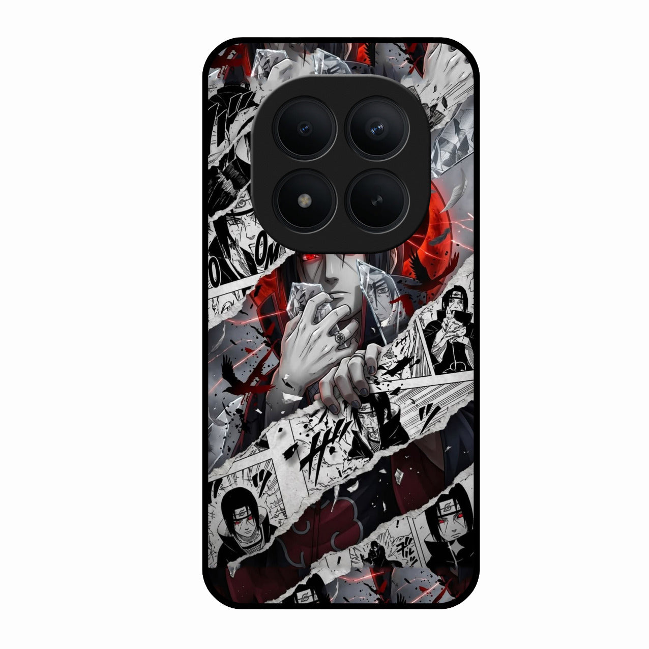 Itachi Uchiha Manga Collage Glass Phone Case for Redmi Note 15 Pro Plus 5G