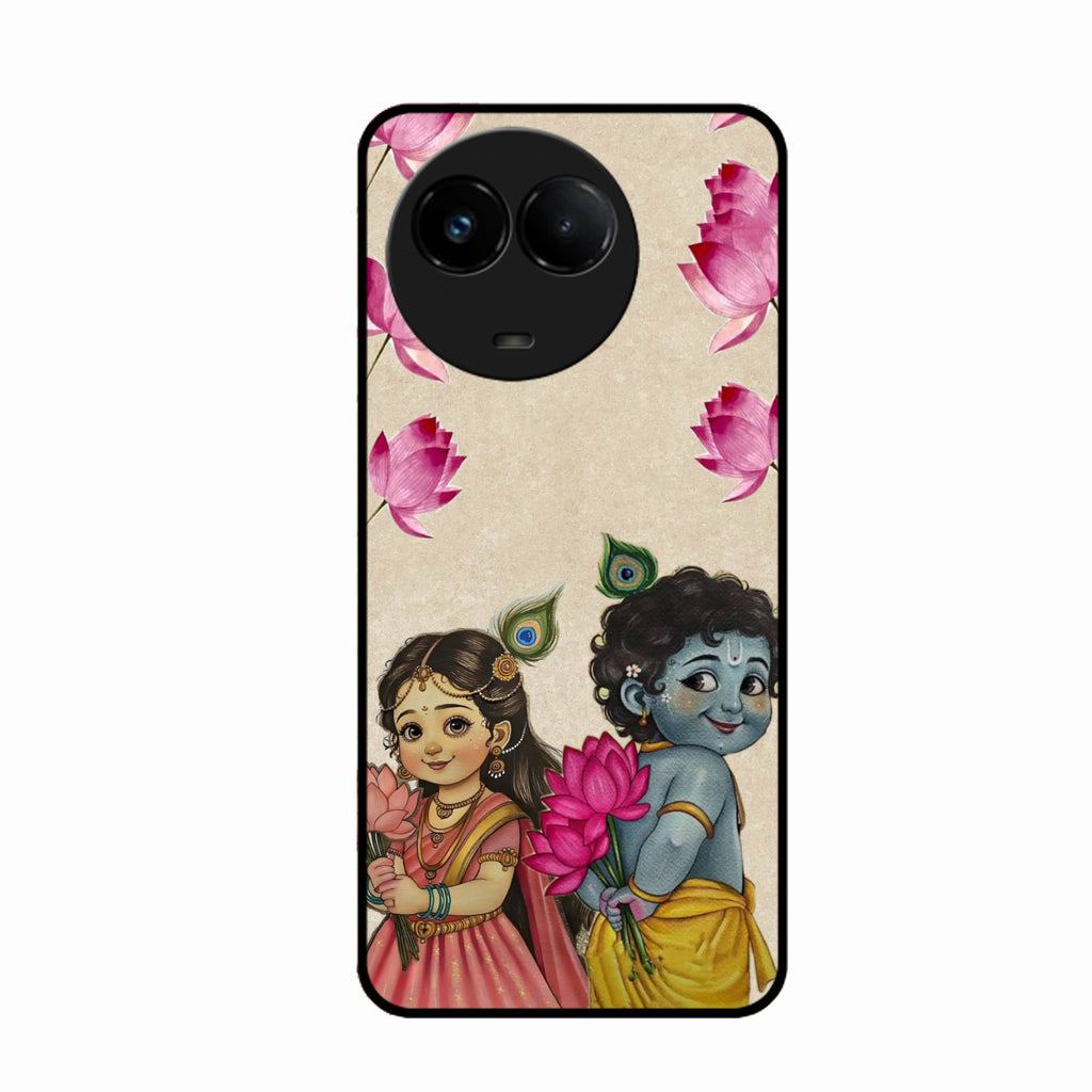 Krishna Eternal Lotus Glass Case for Realme C67 5G