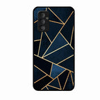 Midnight Gold Geometric Premium Glass Phone Case for Samsung Galaxy F23 5G