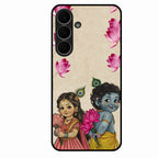 Krishna Eternal Lotus Glass Case for Samsung Galaxy S25 FE 5G