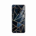 Midnight Gold Geometric Premium Glass Phone Case for Oneplus 8