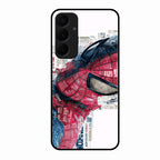 Red Blue Web Hero Glass Phone Cover for Samsung Galaxy A35 5G