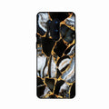 Black Gold Marble Glass Phone Case for Oneplus 8 Pro