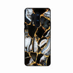 Black Gold Marble Glass Phone Case for Oneplus 8 Pro