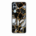Black Gold Marble Glass Phone Case for Vivo Y31 Pro 5G