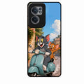 Cartoon Scooter Adventure Premium Glass Phone Case for Oneplus Nord Ce 2 5G