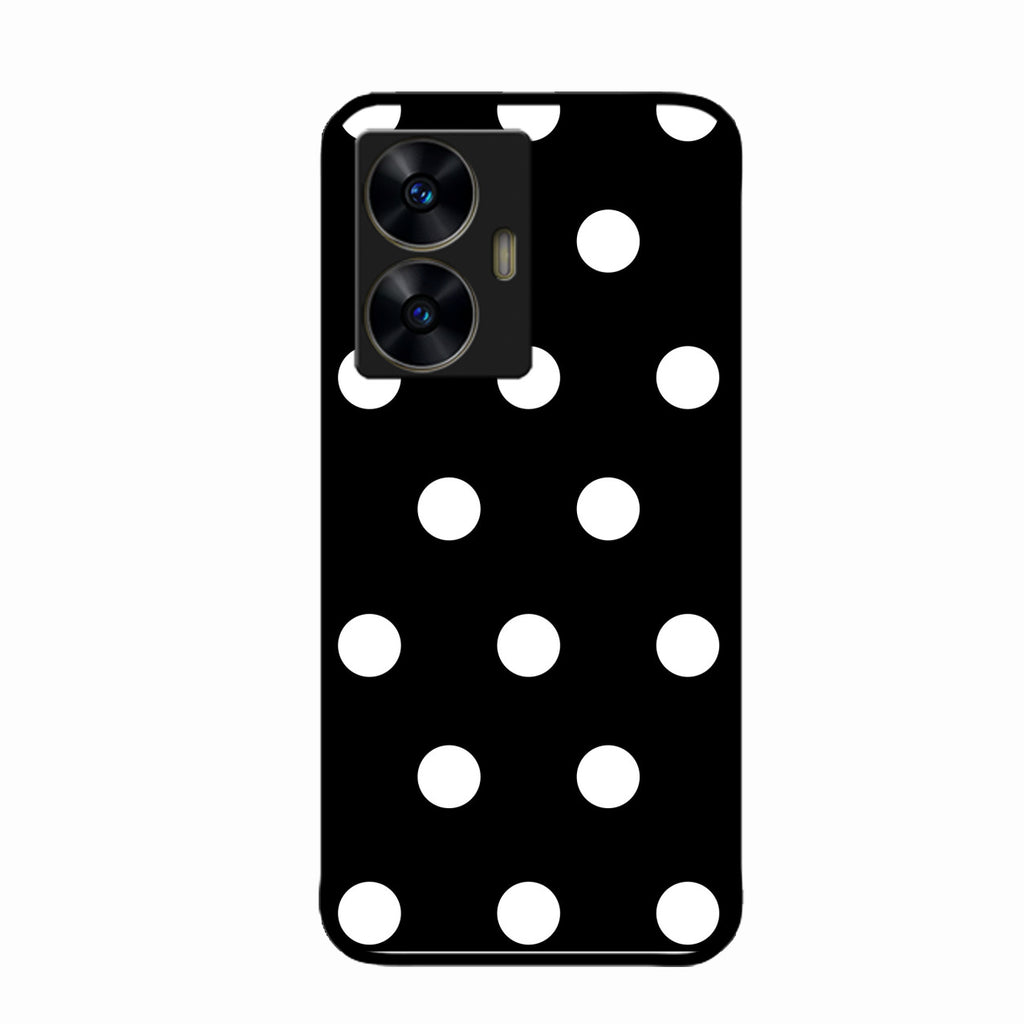 Classic Polka Dot Glass Phone Case for Realme C55