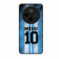 Blue Stripes Number 10 Football Glass Phone Case for Vivo T4 5G