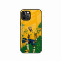 Golden Striker Glass Phone Case for iPhone 15 Pro Max