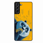 Cute Panda Sketch Premium Glass Phone Case for Samsung Galaxy S21