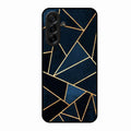 Midnight Gold Geometric Premium Glass Phone Case for Samsung Galaxy A36 5G