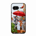 Rainy Day Cartoon Glass Phone Case for Google Pixel 9A 5G
