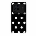 Classic Polka Dot Glass Phone Case for Vivo X80 Pro 5G