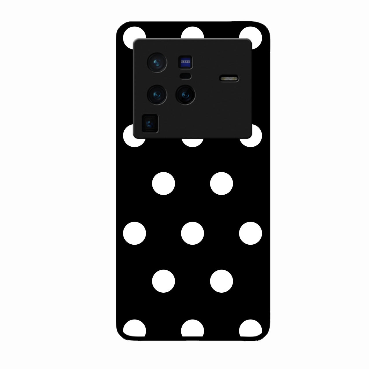 Classic Polka Dot Glass Phone Case for Vivo X80 Pro 5G