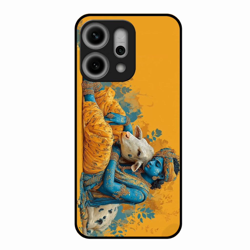 Divine Krishna Gopal Premium Glass Phone Case for Oppo Reno 14 Pro 5G