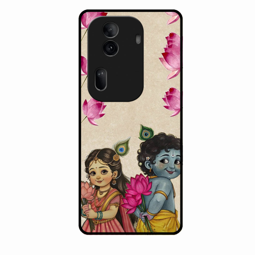 Krishna Eternal Lotus Glass Case for Oppo Reno 11 Pro 5G