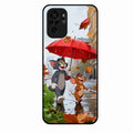 Rainy Day Cartoon Glass Phone Case for Redmi Note 10
