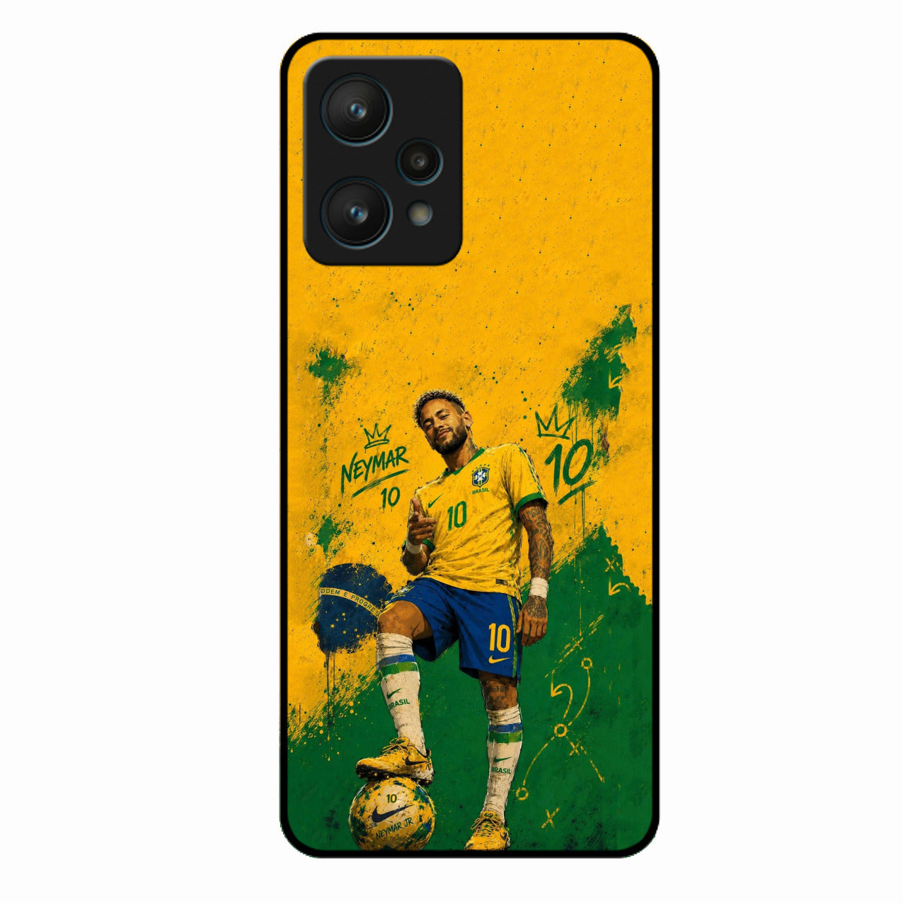 Golden Striker Glass Phone Case for Realme 9 Pro 5G