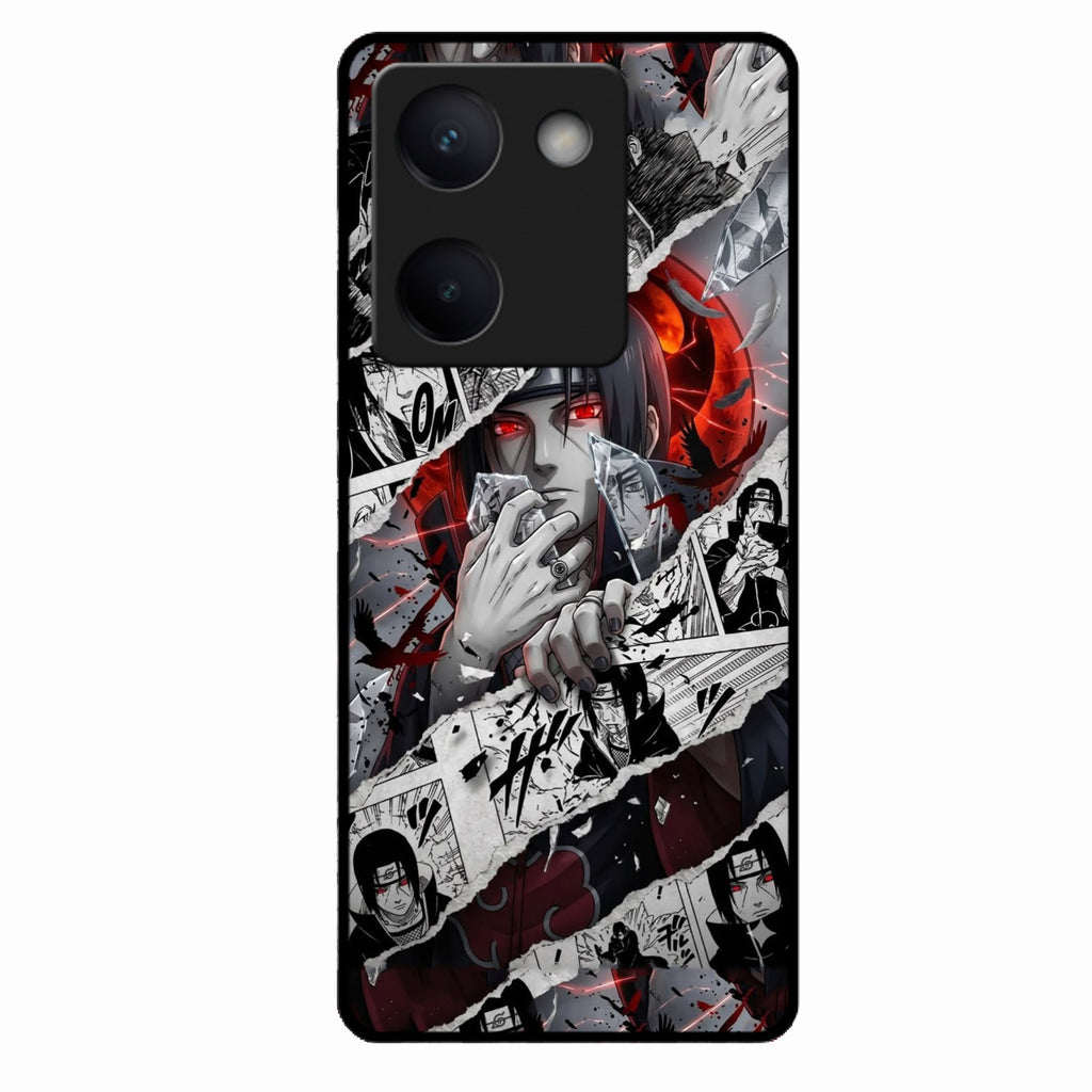 Itachi Uchiha Manga Collage Glass Phone Case for Vivo Y200 Pro 5G