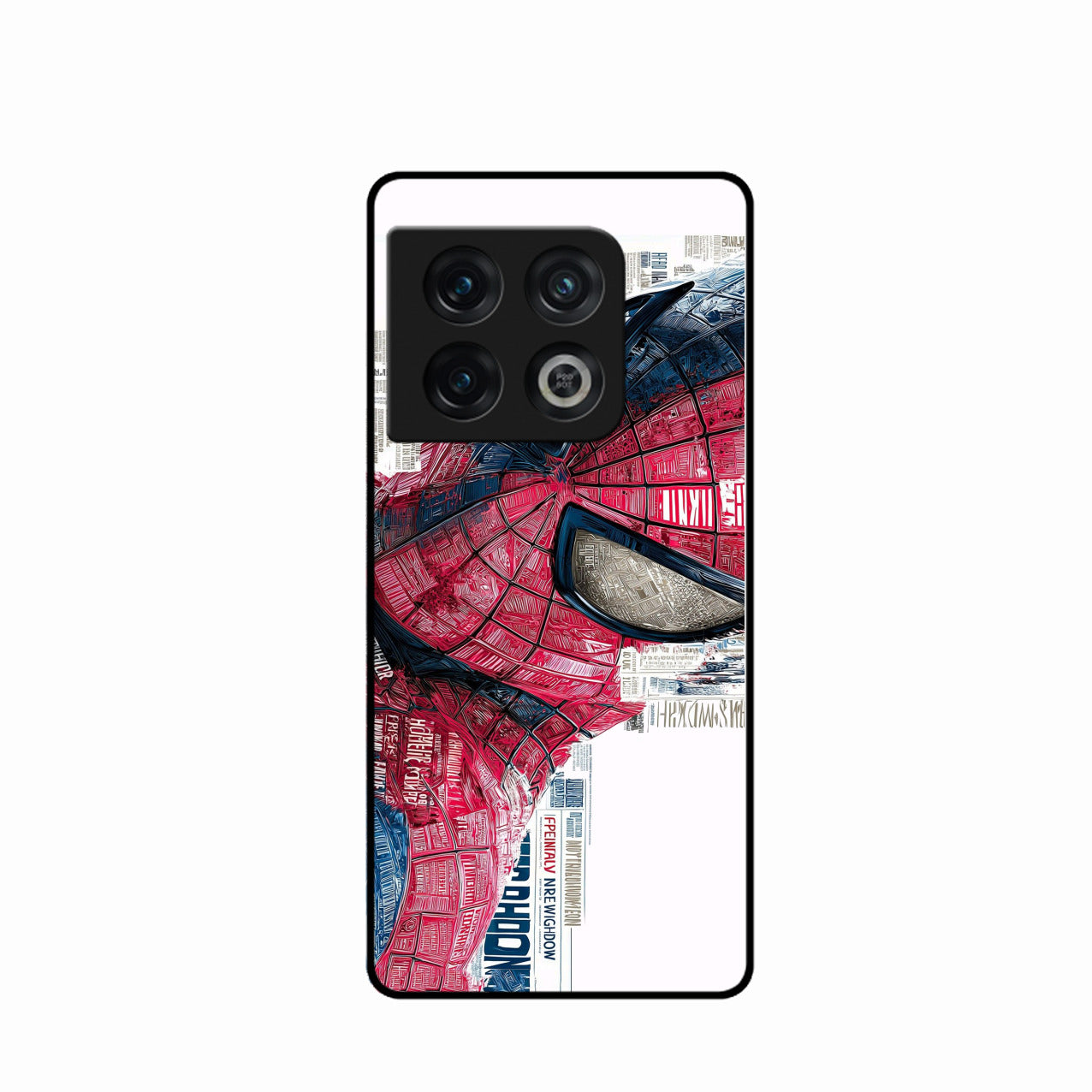 Red Blue Web Hero Glass Phone Cover for Oneplus 10 Pro 5G
