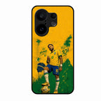Golden Striker Glass Phone Case for Vivo X200 Fe 5G