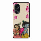 Krishna Eternal Lotus Glass Case for Oppo A58