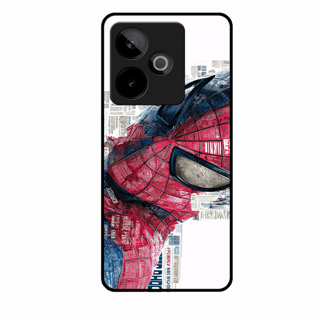 Red Blue Web Hero Glass Phone Cover for Realme Gt 7T 5G - ShopOnCliQ