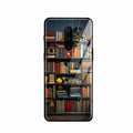 Colorful Bookshelf Art Glass Case Cover for Oneplus 8