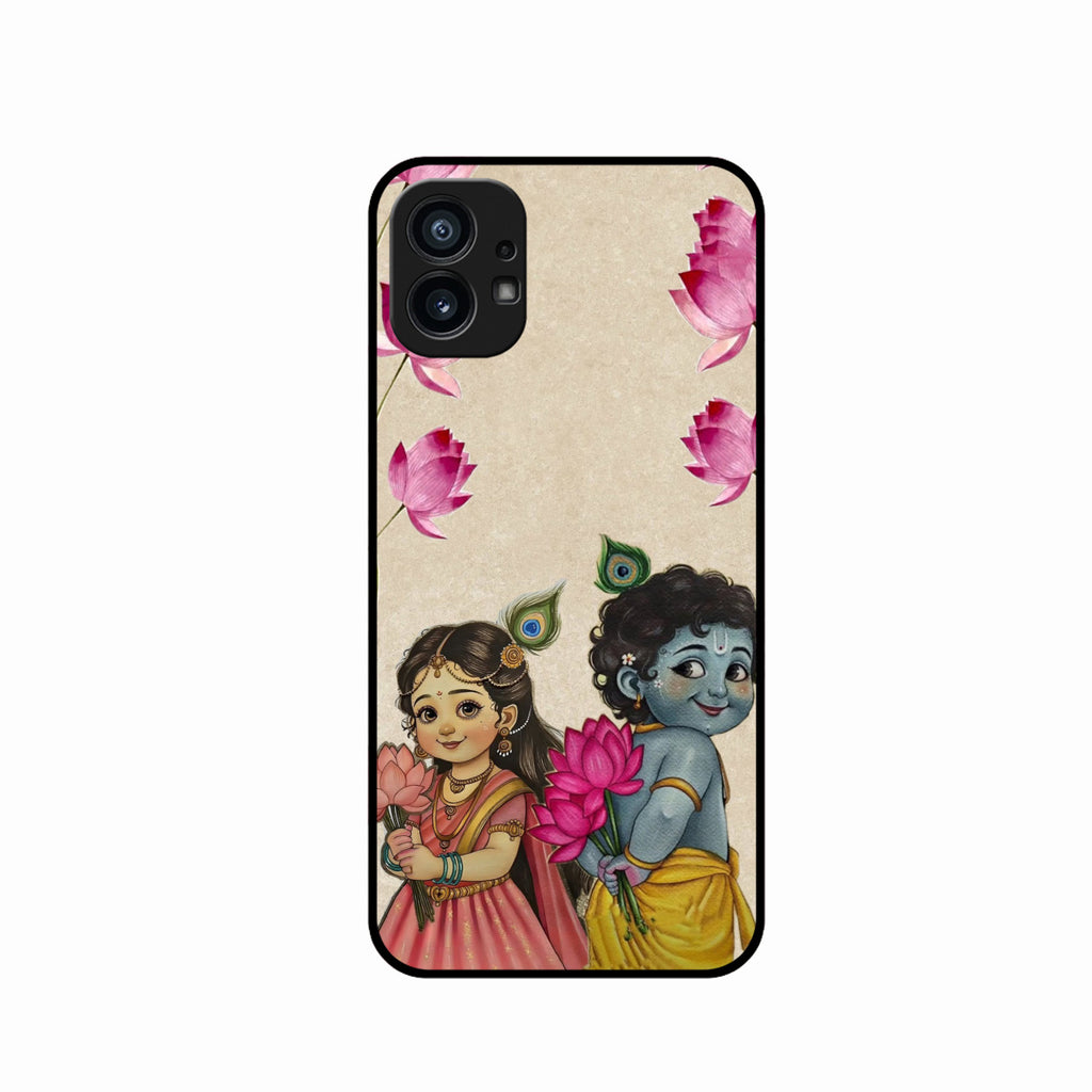 Krishna Eternal Lotus Glass Case for Nothing Phone 1