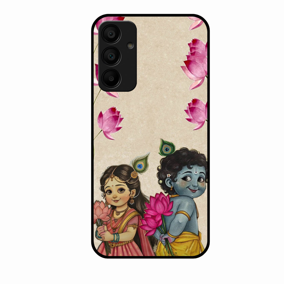 Krishna Eternal Lotus Glass Case for Samsung Galaxy M15 5G