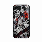 Itachi Uchiha Manga Collage Glass Phone Case for iPhone 16e