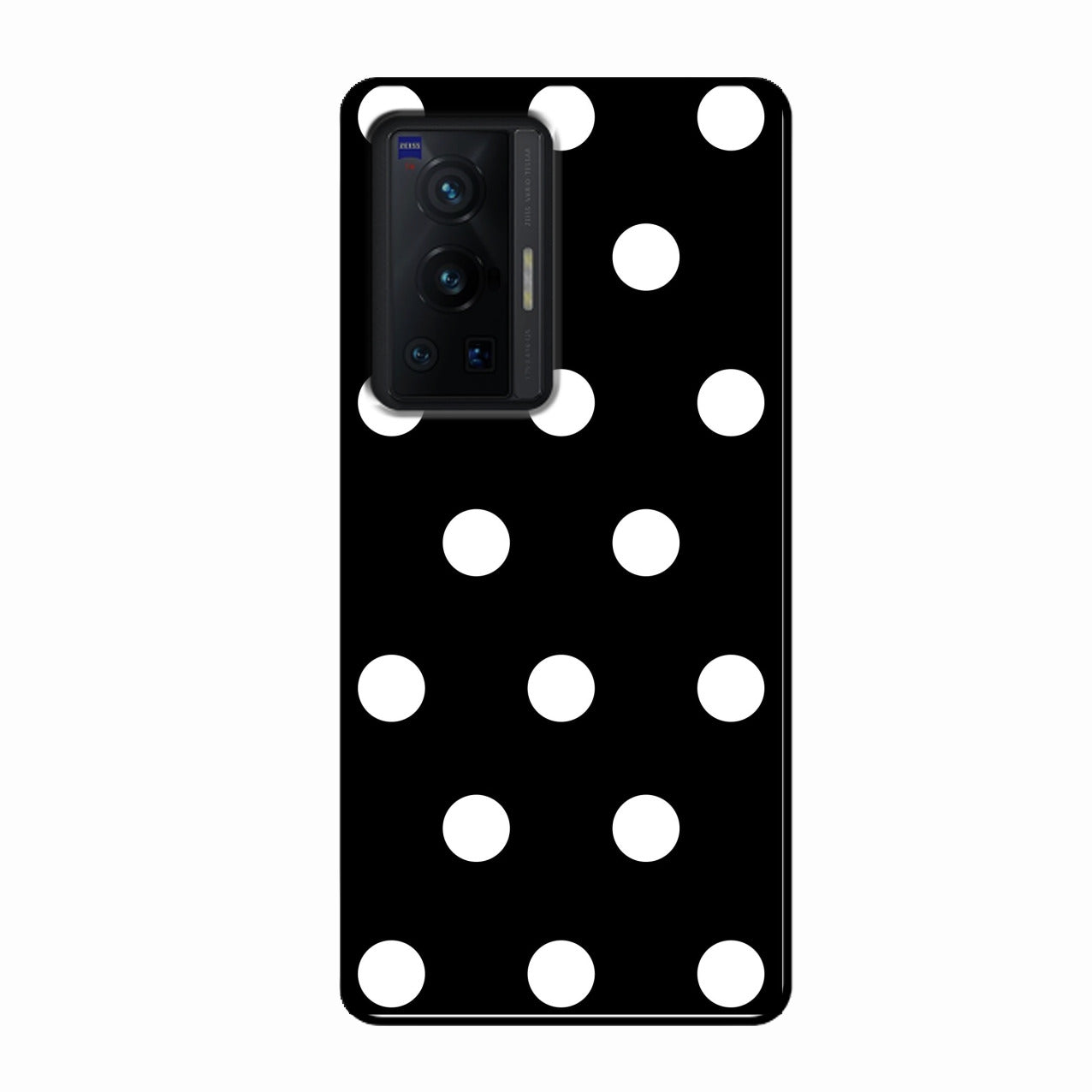 Classic Polka Dot Glass Phone Case for Vivo X70 Pro 5G