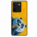 Cute Panda Sketch Premium Glass Phone Case for Vivo Y300 Plus 5G